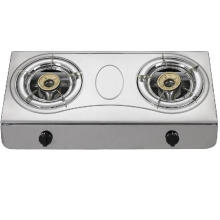 Stainless Steel Double Burner Gas Hob, Gas Stove